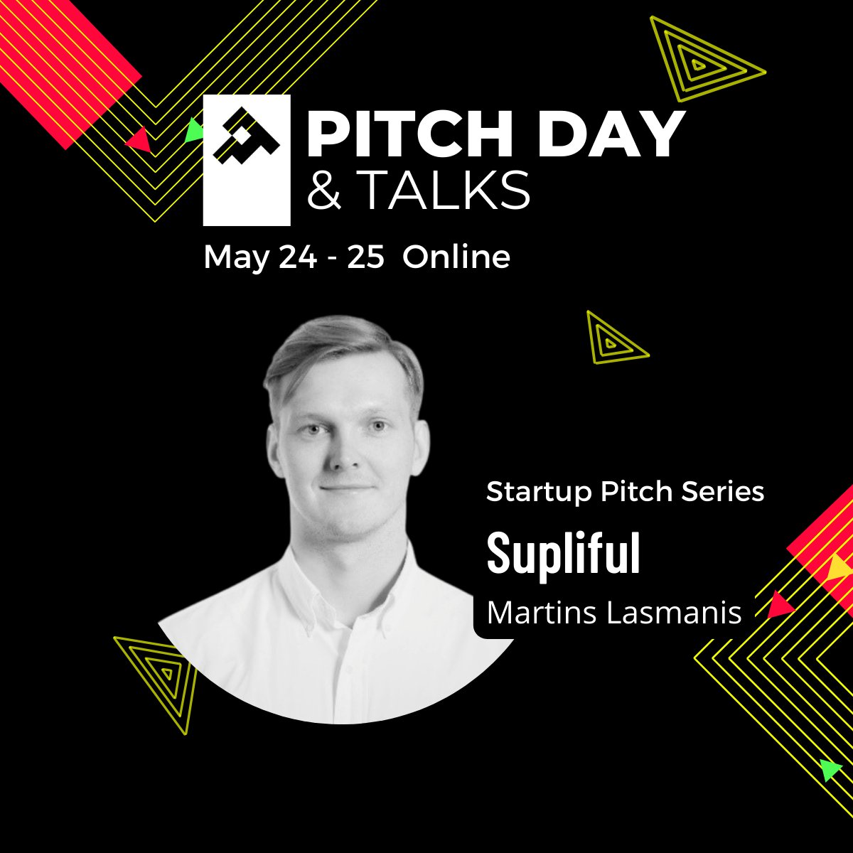 MediarsAccel's tweet image. Featuring Startups at the
Pitch Day &amp;amp; Talks 2022

@Supliful
supliful.com

👉 RSVP: hopin.com/events/pitch-d…

👉 Check the schedule: maccelerator.la/en/pitch-day/

#investor #pitchseries #startup #pitchdeck #venturecapital #earlystage
