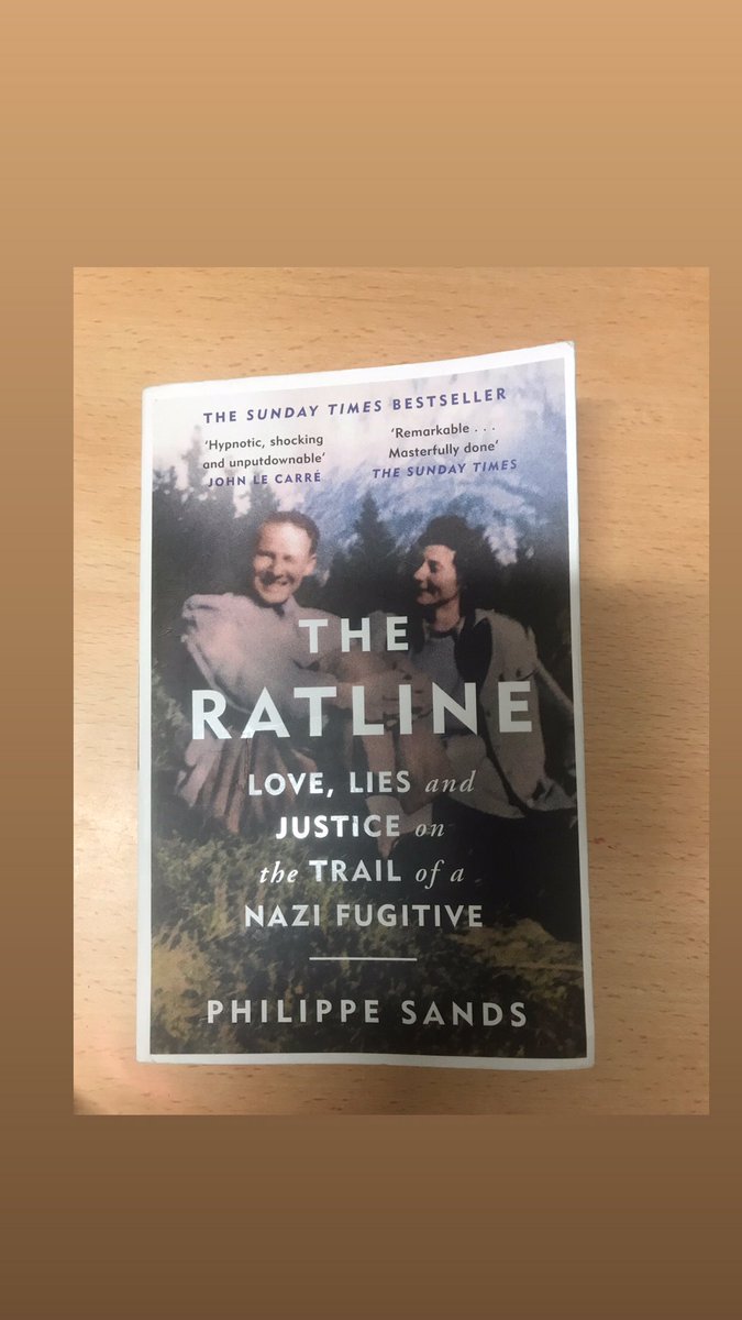 CarlesMontana's tweet photo. 100/100 #theratline by @philippesands the trail of a #nazi #fugitive. #brutal i ben escrit. Un gran #assaig. #llibres #libros #livres #livros #books #ensayo #essay #literatura #literature #instabooks #bookstagram. https://t.co/wnJ5yybs21
