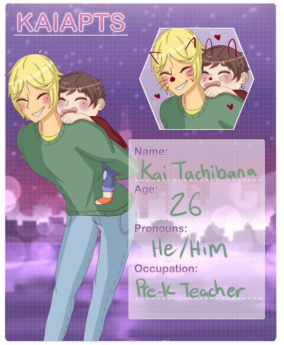 kaiapts's tweet image. look at these lil rays of sunshine!!! we welcome Kai &amp;amp; Kanata Tachibana to our apartments 💘✨ Kai is known as the mom-friend among his circle of friends, and Kanata is just as cute as a button ! (we love u kai-pie)
credit to @m3wchii 🥧😊