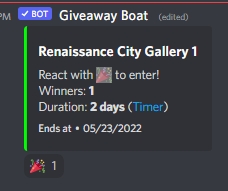 Enter to win a Plug &amp; Play Pre-Built Voxels Free Space Gallery by Renaissance City

— Follow <a href="/CityRenaissance/">Renaissance City</a>
 
— Quote tweet the pinned tweet at <a href="/CityRenaissance/">Renaissance City</a>
 
— Join the RC discord, buff.ly/3G5sLF4 go to #giveaways channel, and press 🎉 to enter

#NFT #voxel