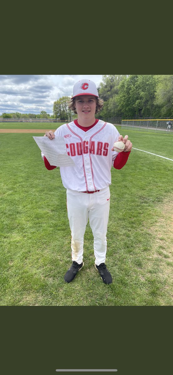 First Career No Hitter!! 7K 1BB 7IP. <a href="/1cougarbaseball/">Centennial Cougar Baseball</a> <a href="/CompleteGameMN/">Complete Game MN</a>
