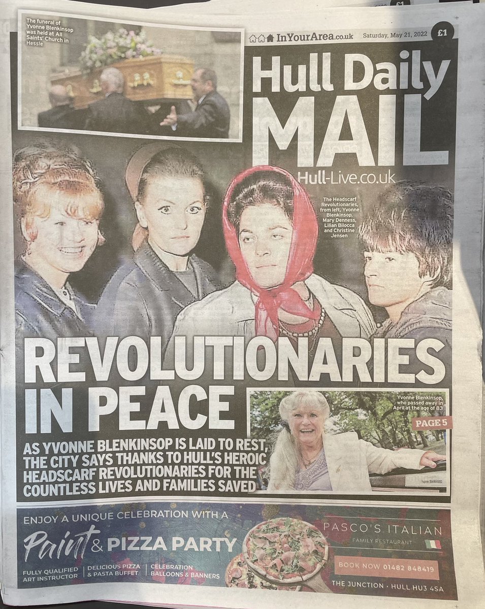 Today’s <a href="/hulllive/">Hull Live</a> front page. Thank you <a href="/byHarryIngham/">Harry Ingham</a> for the fine tribute featuring <a href="/brianlavery59/">Dr Brian W. Lavery 💙</a>