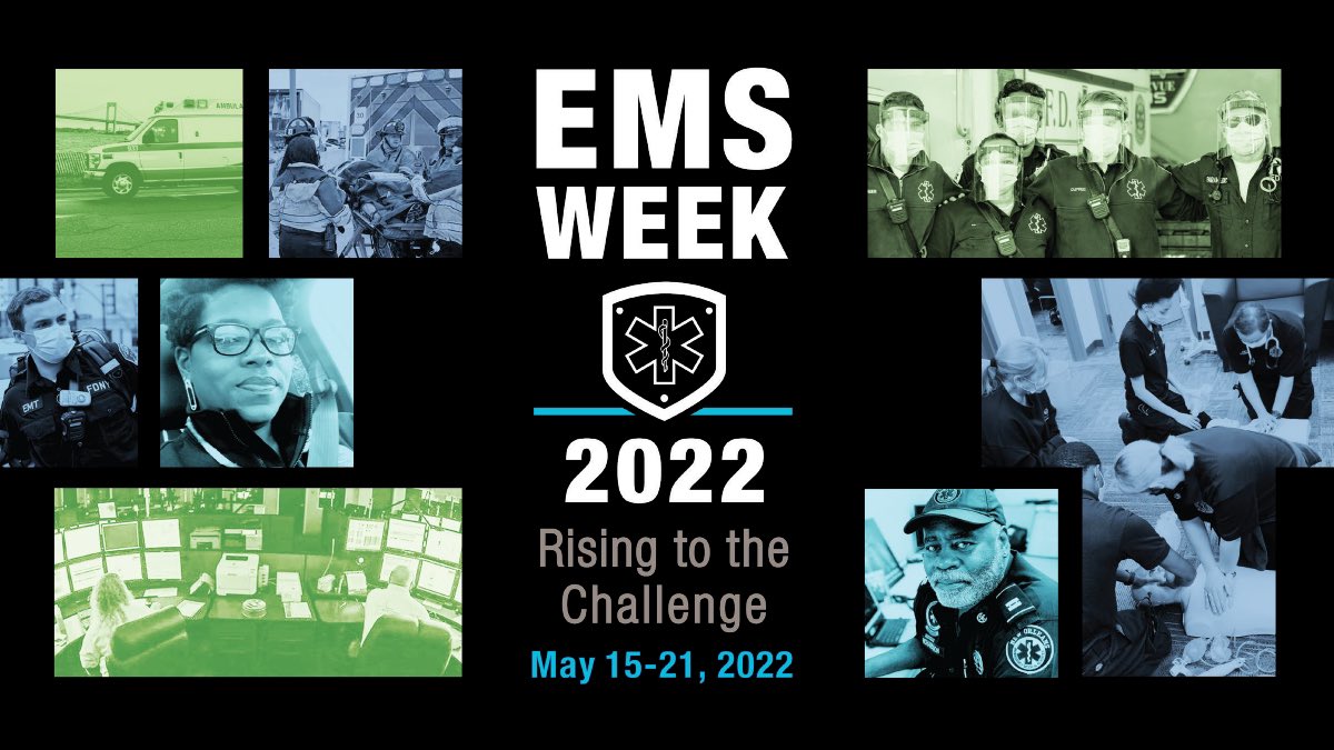 AssocNj's tweet photo. As EMS week 2022 comes to a close the member agencies and the board of directors from NJAPP would like to give you and yours a well deserved tribute Happy EMS week!!
#ems #emsweek #emsweek2022 #njapp #nj #njmedics #medic #emt https://t.co/XG70zNytfe