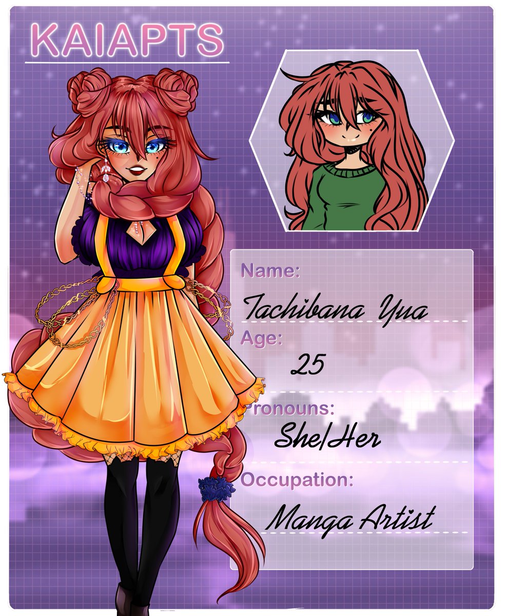 kaiapts's tweet image. with open arms, we welcome Yua Tachibana! her kindness, beautiful hair, amazing sense of fashion, and incredible talent as an artist have to be her defining traits🎨💓
credit to SakuChan007 on deviantart!!