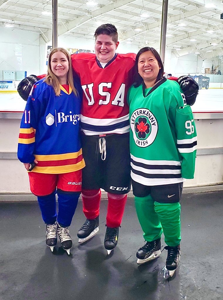 Beautiful Faces Charity Tournament with the ladies! Drafted to different teams. Kinda jelly of the Letterkenny sweaters. Good fun. Great cause!