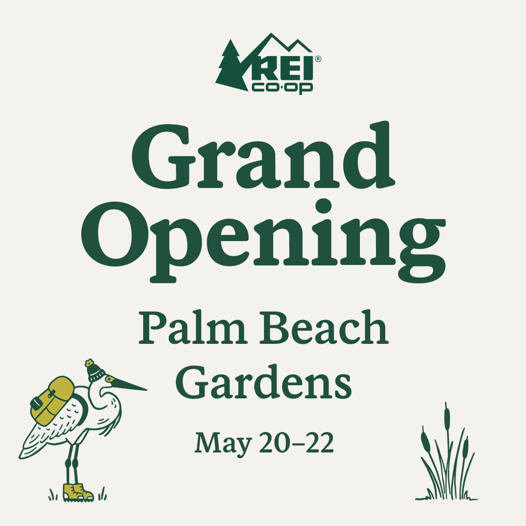 Join us at the grand opening weekend (5/20-5/22) of the new Palm Beach @REI Co-op! Music, giveaways, and fun - we'll be there showing off favorite KEEN styles and sharing our work with the @floridatrail 🌲 More info: rei.com/stores/palm-be… #GrandOpening #REI #OptOutside #KEEN