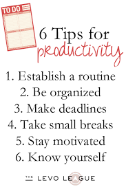 6 Tips for productivity #motivation