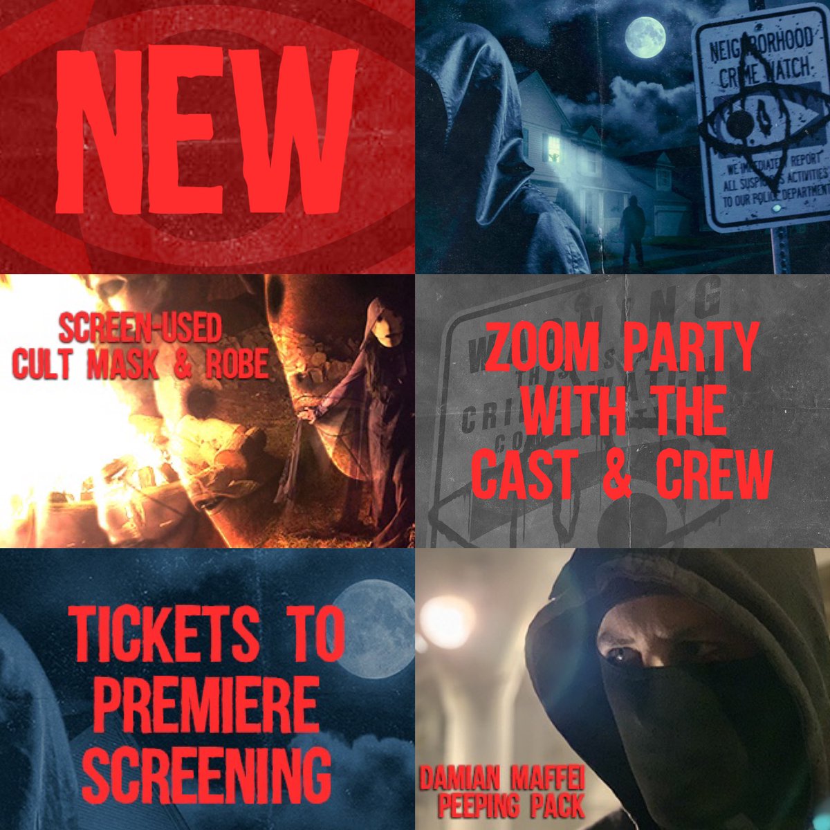 To celebrate raising $5,282 (35%), New @Indiegogo Perks are LIVE including screen-worn masks & wardrobe, tickets to the premiere, cast & crew zoom party and flash sales! Some of these are limited so get them fast and help us get this project over the finish line. 👁 #horrormovies