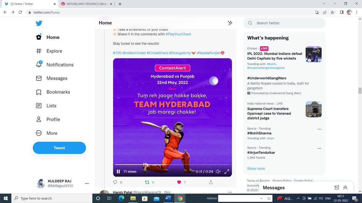 @TataPlayin Surisers Hyderabad.....❤️😘😍
 
#PlayYourChant 

#T20 #IndianCricket #AaoPlayKare #TataPlay #EntertainmentAurBhiJingalala #Sports #IndianSports #CricketFever #CricketSports #T20Sports #CricketFans #OrangeArmy #OrangeArmyFans #SaddaPunjab

@TataPlayin