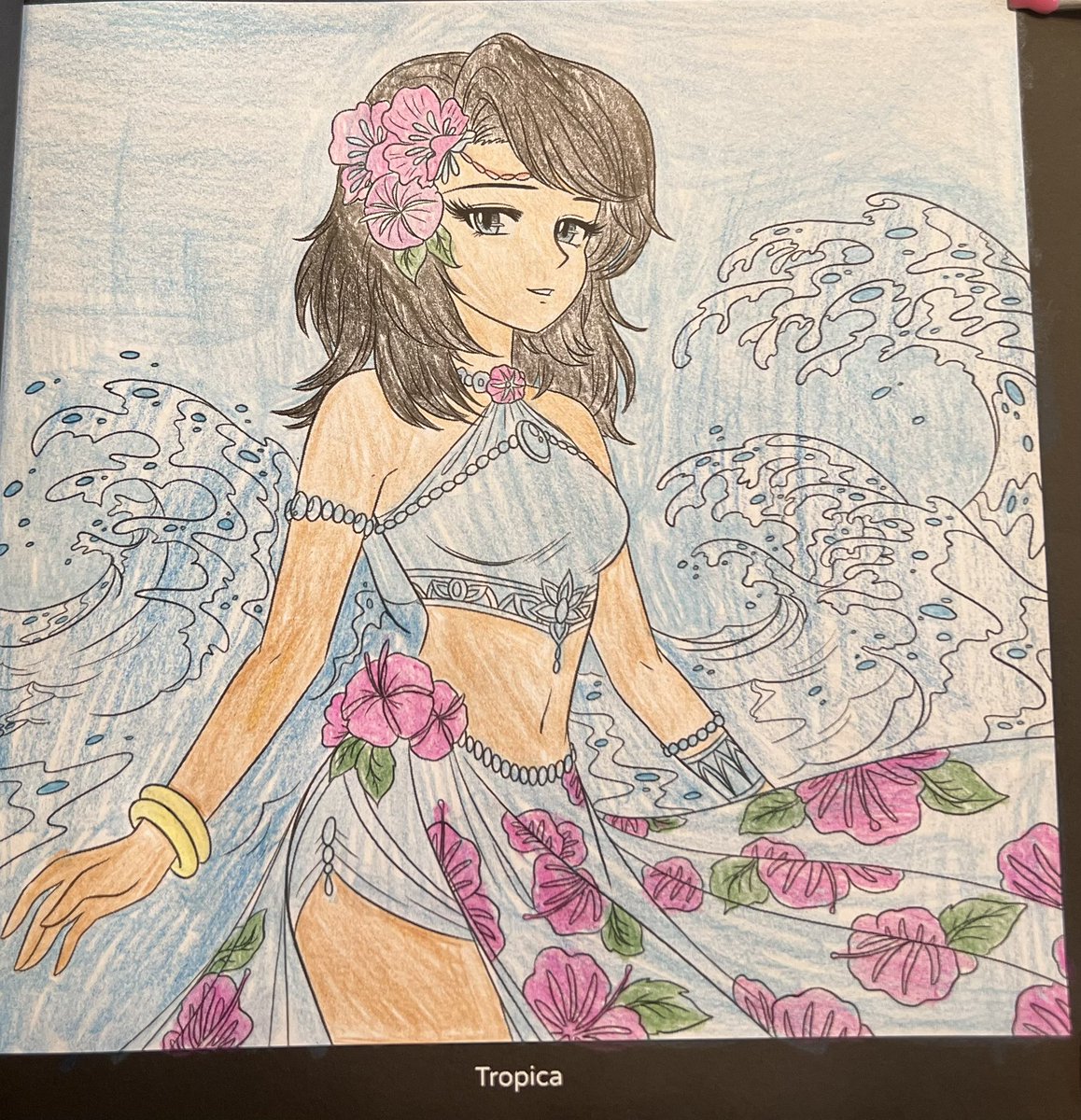 RAQSkylar6's tweet image. I’m keep coloring every pages so I’m coloring more. #digitalart #digitalcoloringbook #coloringbook #art #myart #meiyuart