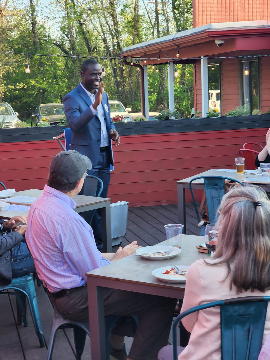 bah_omar's tweet photo. It was great to address the North Kingstown Democratic Committee as part of their efforts to hear from the statewide candidates. #BahForCongress #DefendTheDream https://t.co/F25BrziJPx