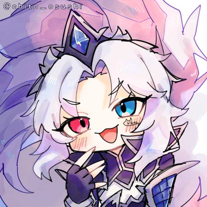 描けアラームで描いた絵!
(人にあげた絵なのでサイン入れた)
 #LeagueOfLegendsFanArt 