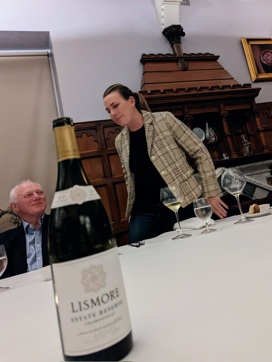 In unsurprising news... <a href="/lismorewine/">Samantha O'Keefe</a> is a brilliant host and total legend.

Perhaps more insightful info... her '20 Estate Chard is  nothing short of ridiculously good. Haven't had a SA Chard epiphany that big in years. Buy!!