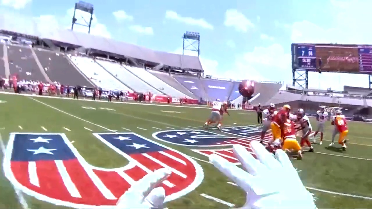 USFL on Twitter "POV You're a WR and you get lit up after a catch 😳