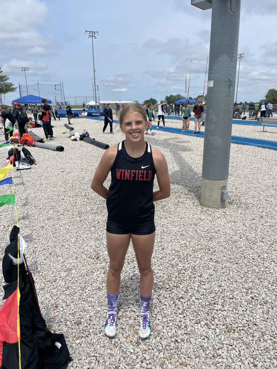 BOOM! Another ticket punched! Jersy Nelke has qualified for the Class 3 State Meet next week in the 100 Meter Hurdles. Congrats Jersy! 🎟👊