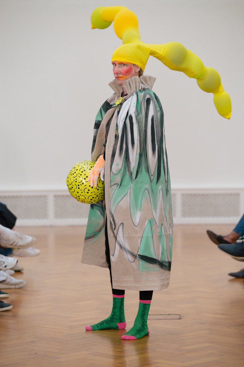 BruceAsbestos's tweet photo. Susie wears Croc Opera Coat with Smile Ball, and Yellow Tentacles (tentacles design by @maxxgentleman ) https://t.co/bU24NhhzkU