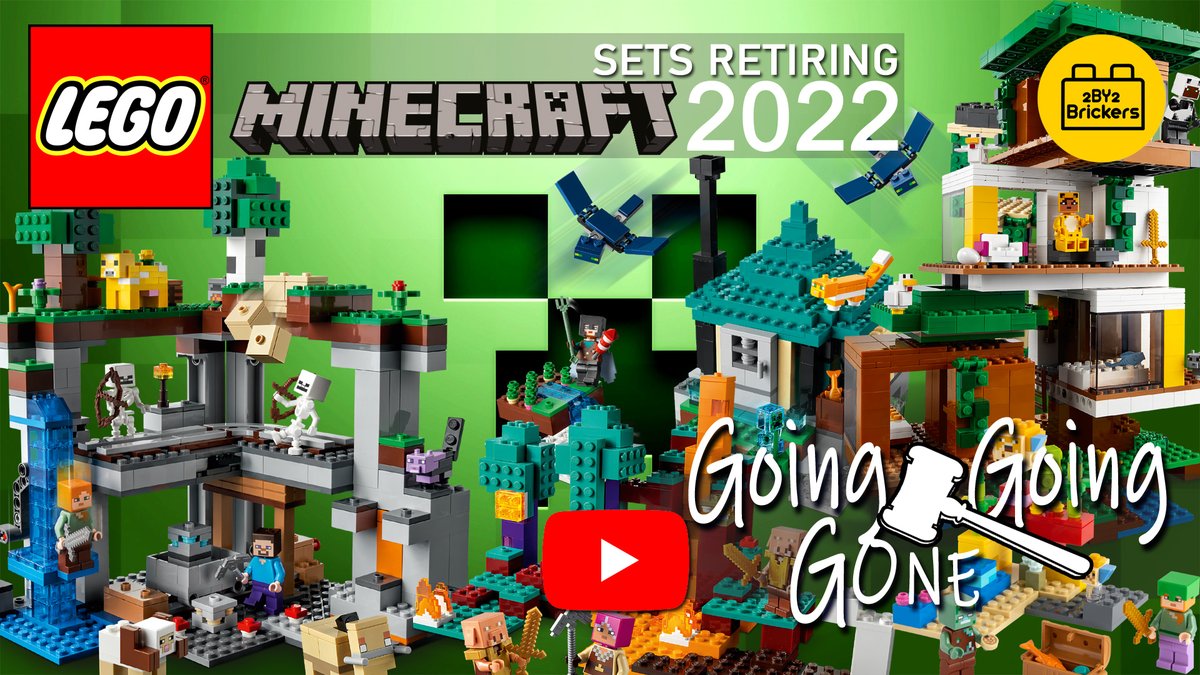 <a href="/2by2brickers/">2by2brickers</a> latest #Video #LEGO Minecraft sets Retiring in 2022 Going Going Gone! youtu.be/V3TgKHciLdc via <a href="/YouTube/">YouTube</a> <a href="/YouTubeCreators/">YouTube Creators</a> <a href="/LEGO_Group/">LEGO</a> <a href="/Gamer123Lego/">GamerLego_123</a> <a href="/Minecraft/">Minecraft</a> <a href="/CedricDiong/">Lego Gamer 123</a> <a href="/oimotoika/">コイちゃん</a> <a href="/syuumatu1rilego/">週末ひとりレゴ</a> #legominecraft #Minecraft
