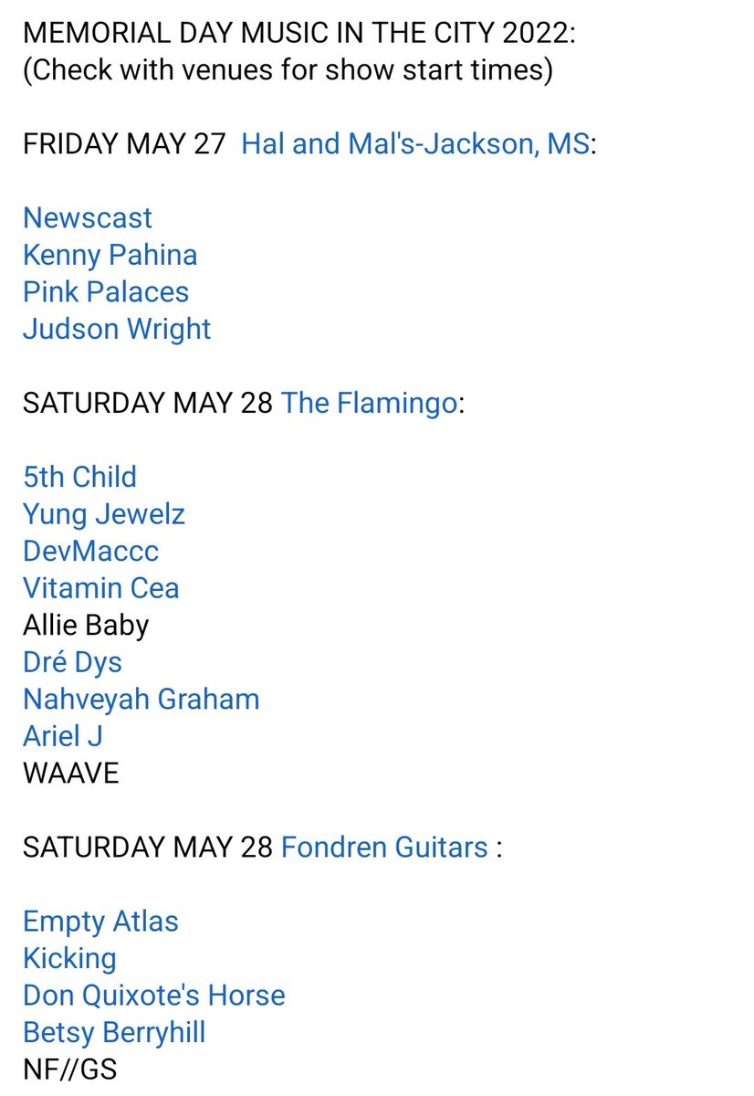 Kamikaze601's tweet photo. #MusicInTheCity Memorial Day Weekend May 27-29. A few dope folks put this event together for the artists that were displaced with the cancelation of JxnFest. COME SUPPORT! #JacksonAF https://t.co/p2S7MiH8NM