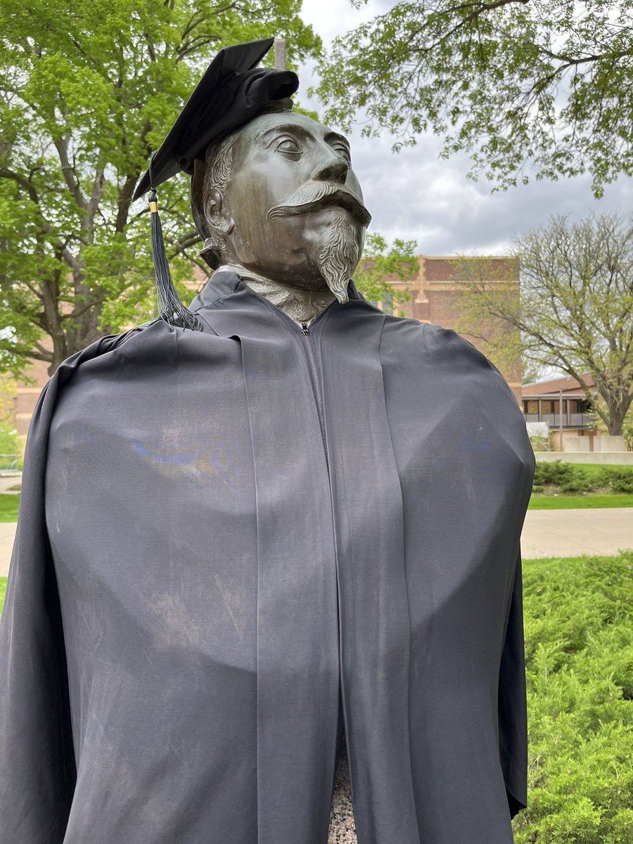It’s graduation day at Gustavus!!! My favorite day of the year!! Love the ceremony! Love King Gustav in his cap and gown!! (and as to the exclamation marks, I just might be yelling with excitement!). #whygustavus
