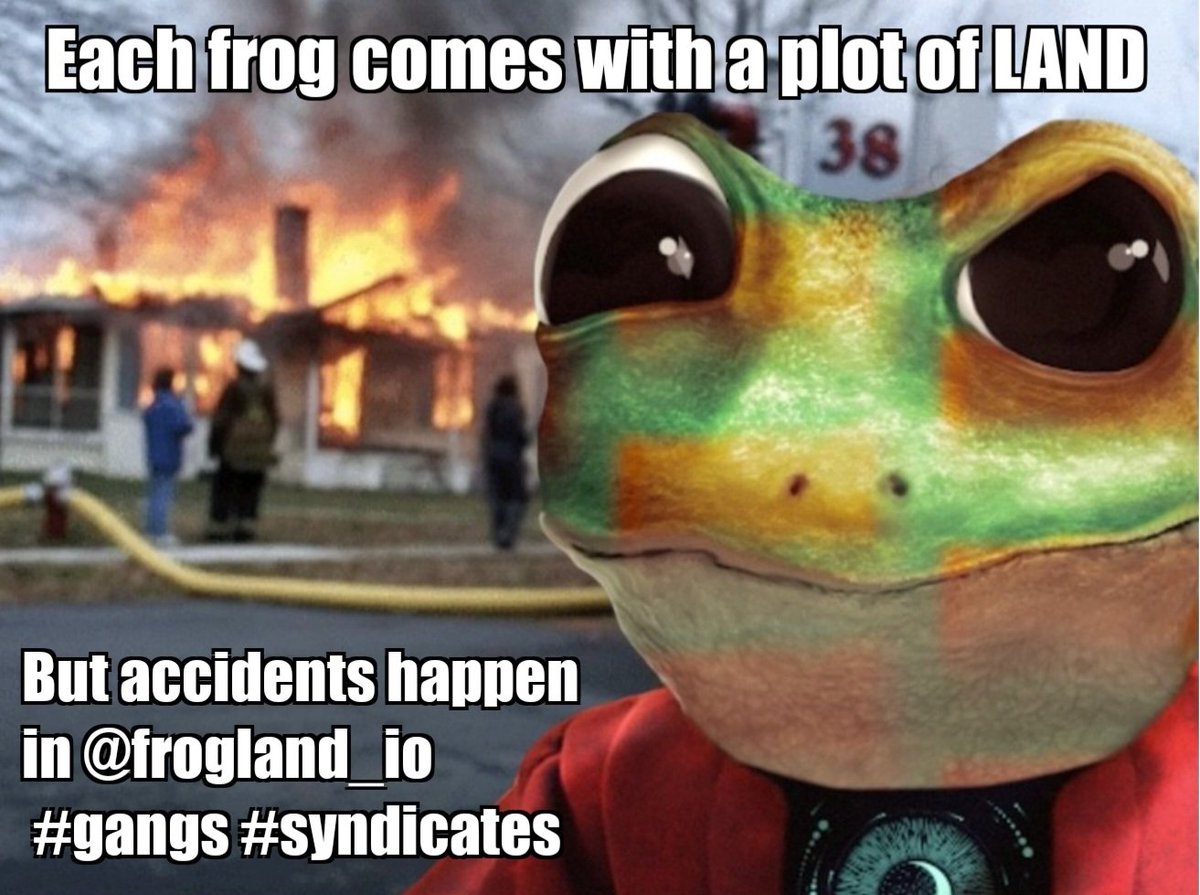 Frogland_io's tweet photo. @Cryptomania80 
Some frogs in @Frogland_io aren't looking for anything logical, like money. They can't be bought, bullied, reasoned or negotiated with. Some frogs just want to watch the world burn.

#notoriousmemes /49 https://t.co/D6zPlBGPh7
