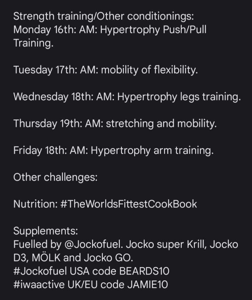 Week nine done. #jockofuel #iwaactive  #Disciplineequalsfreedom #GetAfterit  #jockowillink #nutrition #health #exercise #CleanEnergyDrink #supplements #Ironmantraining #ironman #youvsyou