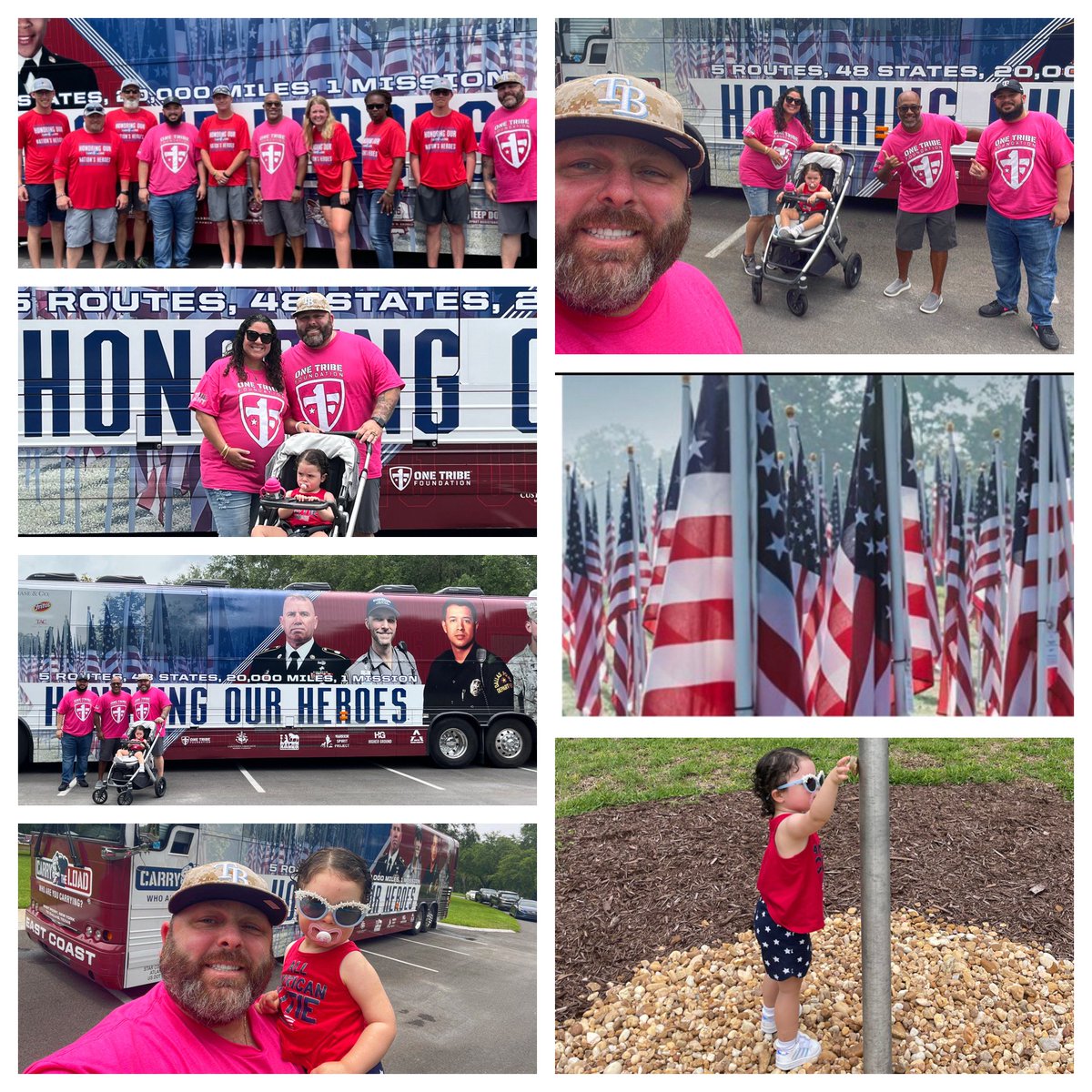 Great day with a small but mighty showing @CarryTheLoad at the FL National Cemetery in Bushnell! This was near and dear to my heart since my dad is buried here! 🇺🇸 @thayesnet @JonFreier @AnnieG_FL @Dplunk58 #CarryTheLoad