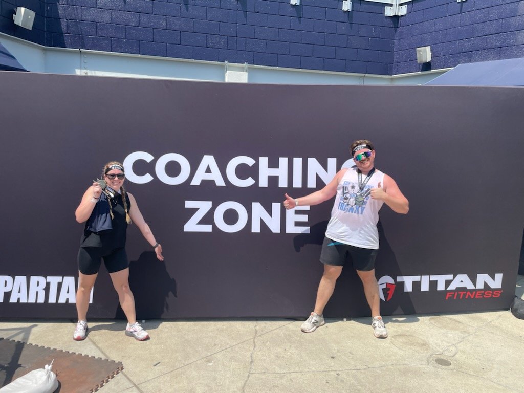 Coach Austin and Coach Maddie took on the Spartan Race at Nats Park today in 95°! How's your Saturday? #WolvesEAT