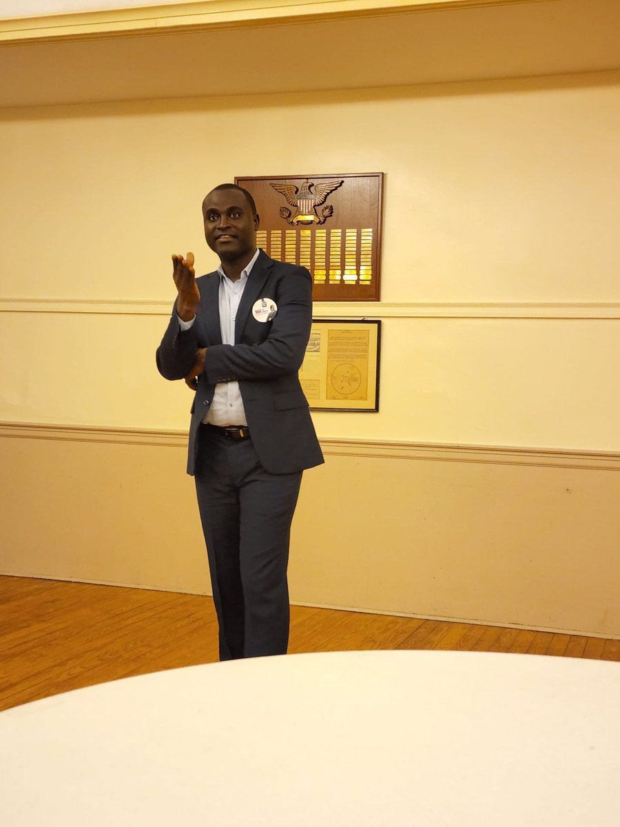 bah_omar's tweet photo. Thank you Scituate Democratic Committee for giving me the opportunity to address your team. I had a great time with you all. #BahForCongress #DefendTheDream https://t.co/SGDXHPKB1s