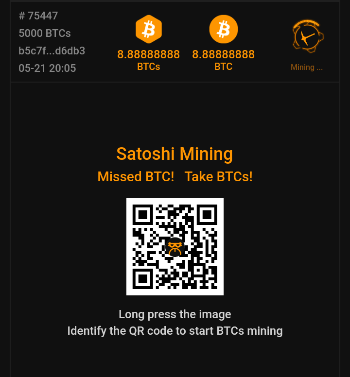 dailycrypto_p's tweet photo. Satoshi BTCs mining gives BTC as bonus to users:
https://t.co/xf7t14878a
Signup, Download app, Login &amp; verify Identity Start mining BTCs &amp; be getting BTC rewards https://t.co/fAKgmJGZE1