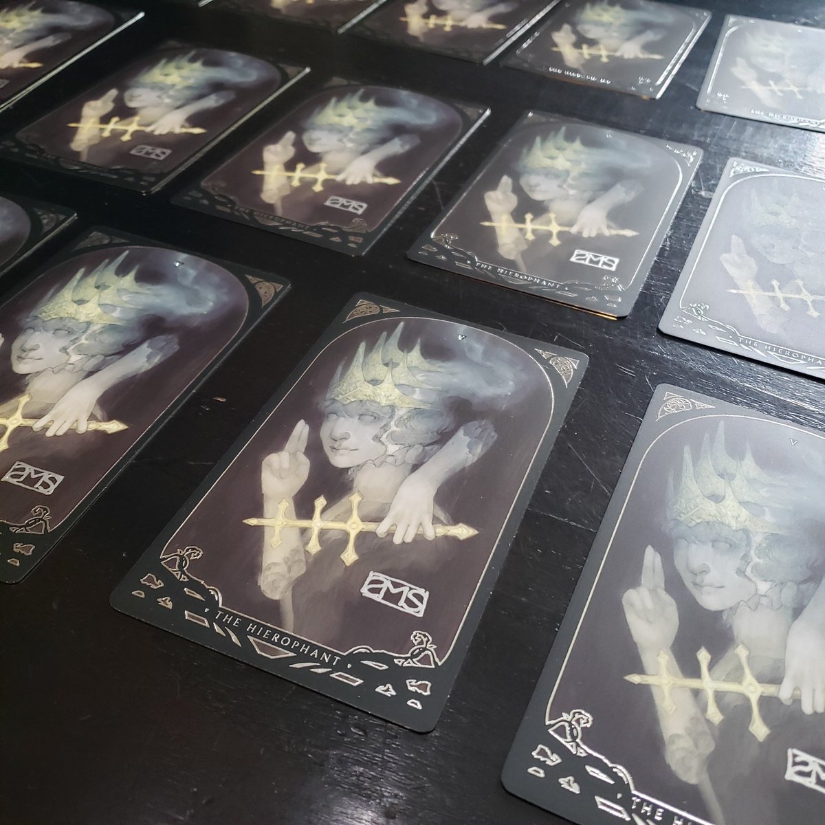 Signed my cards for <a href="/WyrmwoodGaming/">Wyrmwood</a>! They are so pretty, I want to keep them.