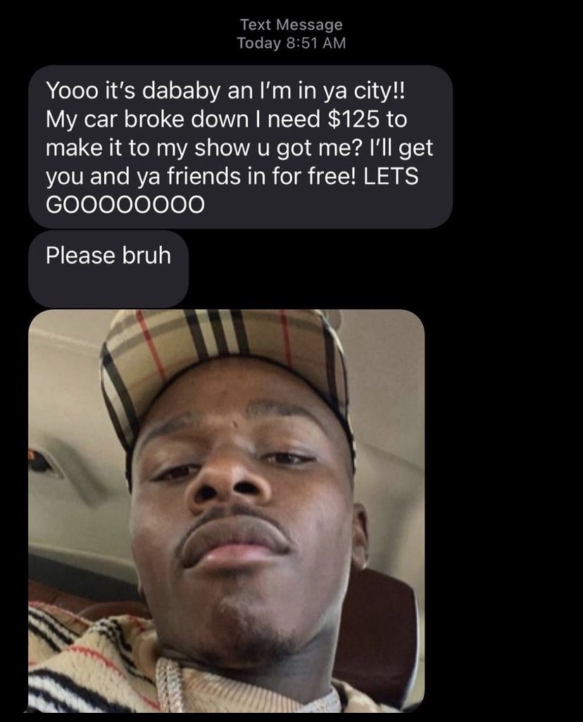 lottareds's tweet image. y’all should i help DaBaby