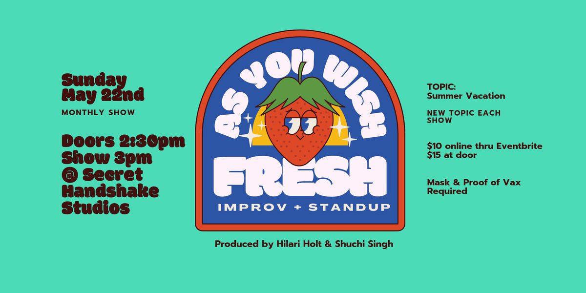 Tomorrow! Don't miss out!
eventbrite.com/e/may-as-you-w…
#kcthingstodo #kccomedy #kcshows #kclocal