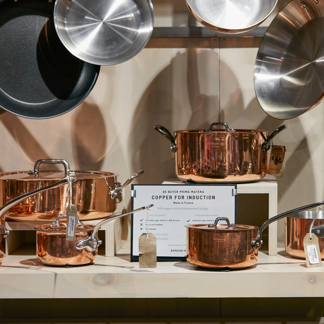 de Buyer Prima Matera Copper Stockpot with Lid