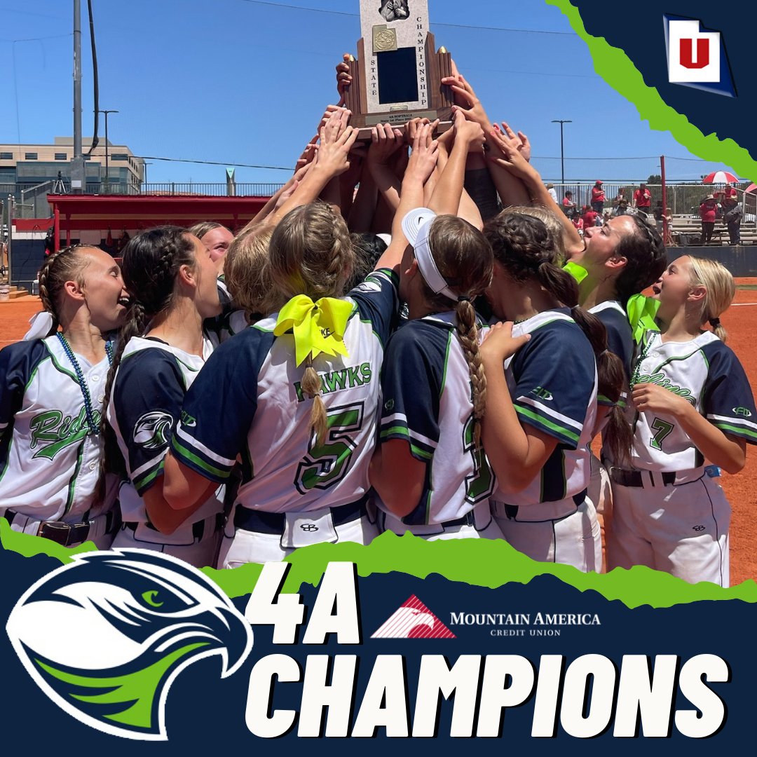 UHSAAinfo's tweet photo. Hats off to the @Ridgeline_Hawks for earning their first @MountainAmerica softball championship. 🏆 #PlayPerformCompeteTogether https://t.co/KqB9t1ZUoT
