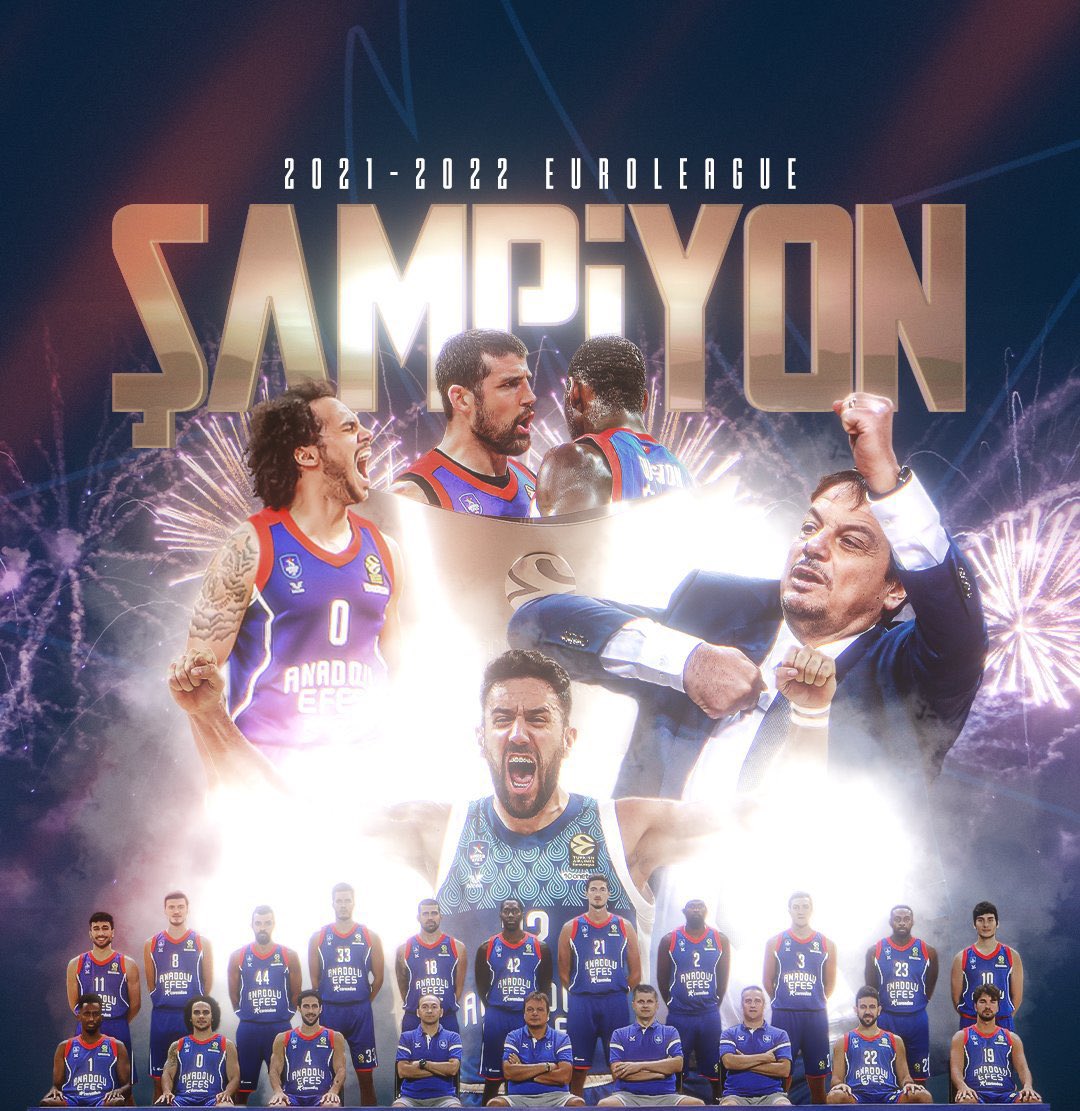 T E B R İ K L E R 
Ş A M P İ Y O N @AnadoluEfesSK 🏆
#KupanınYeriBurası 🇹🇷