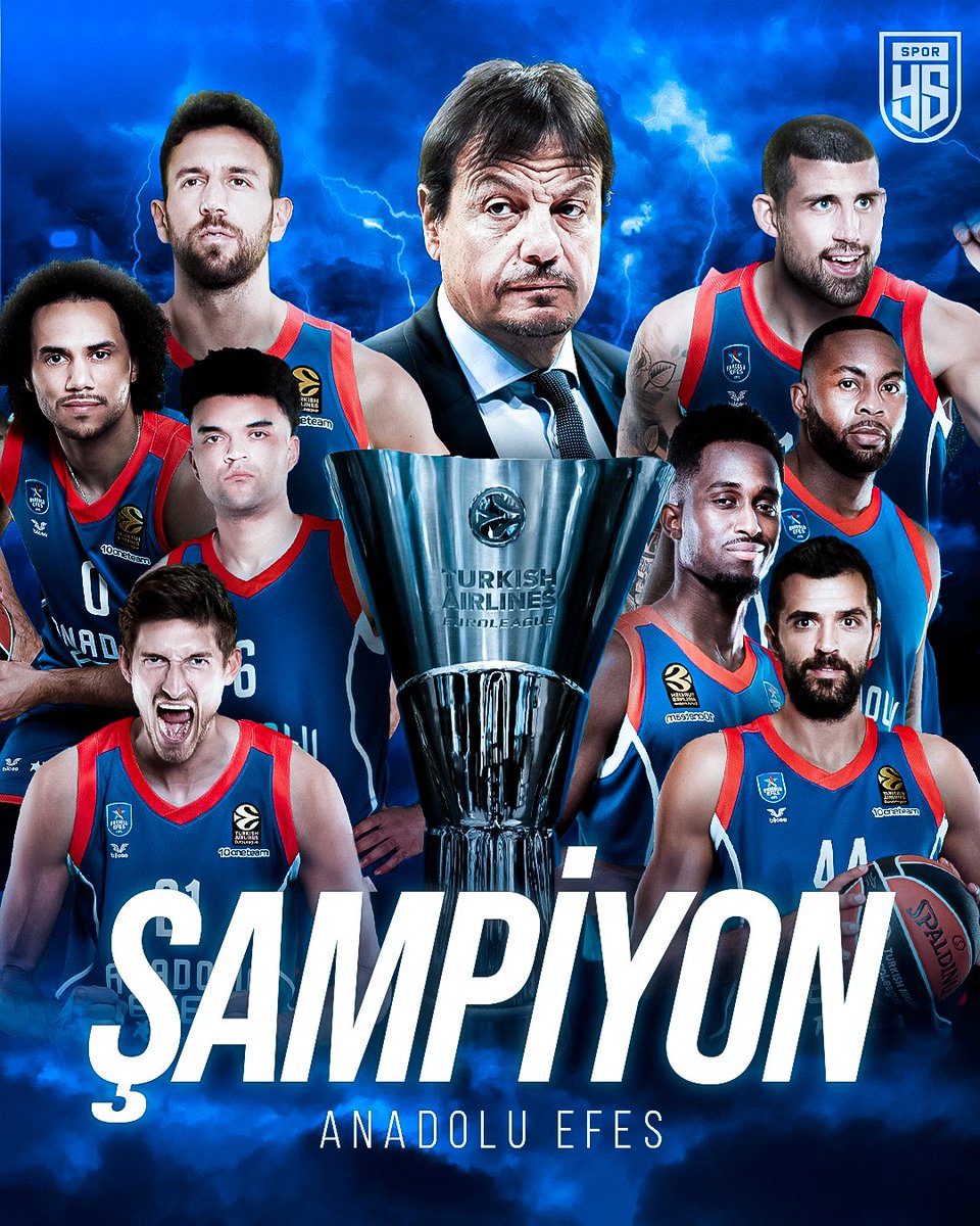 sezayicimen's tweet photo. Temsilcimiz #AnadoluEfes’i, Euroleauge kupasını üst üste 2. kez alarak ülkemize bir başarı daha kazandırdığı için tebrik ederiz. 

Bir kez daha Avrupa’nın en büyüğü Türkiye!🇹🇷🇹🇷🇹🇷 https://t.co/of22C5NesT