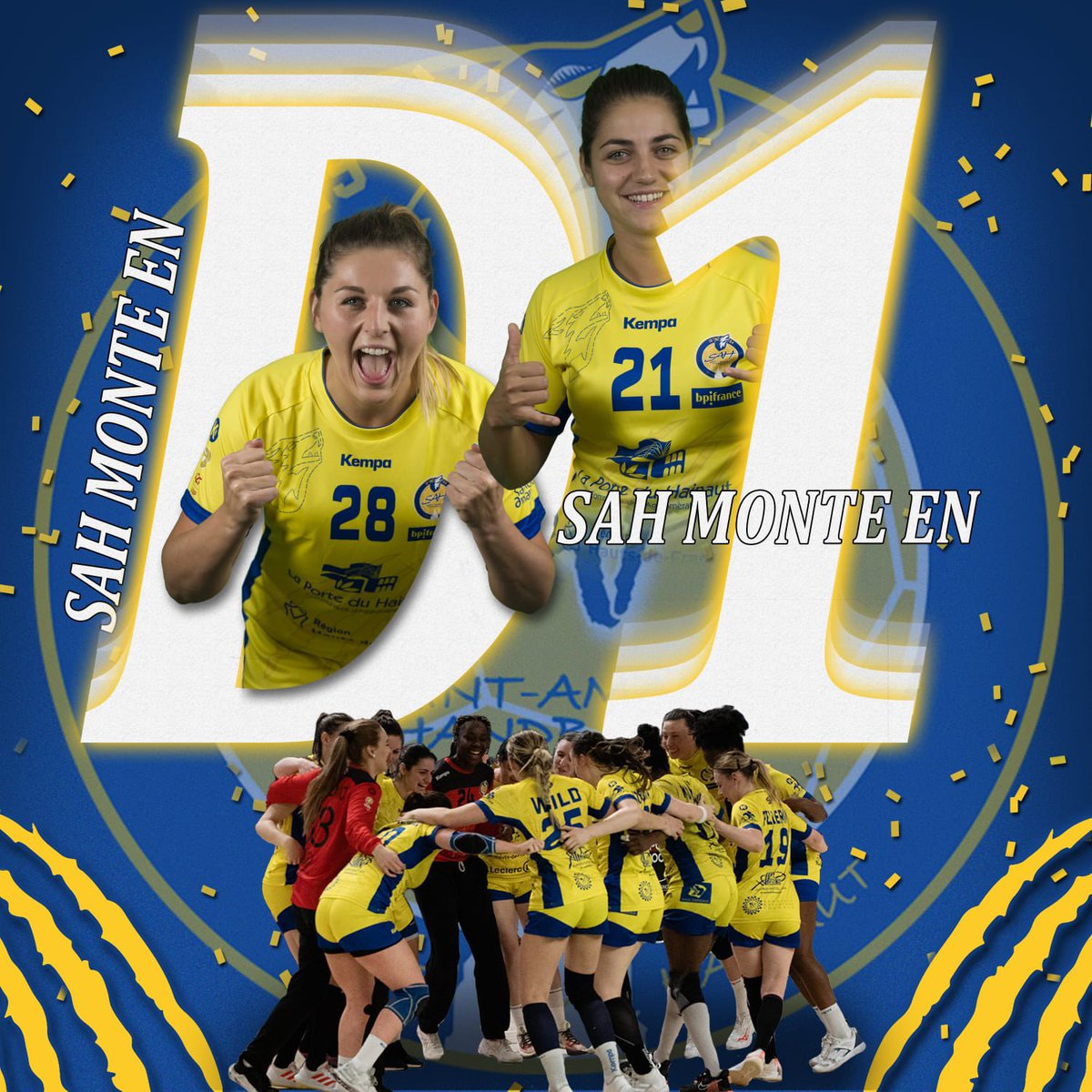 𝗘𝗟𝗟𝗘𝗦 𝗟'𝗢𝗡𝗧 𝗙𝗔𝗜𝗧 !! 𝗘𝗟𝗟𝗘𝗦 𝗦𝗢𝗡𝗧 𝗖𝗛𝗔𝗠𝗣𝗜𝗢𝗡𝗡𝗘𝗦 𝗗𝗘 𝗙𝗥𝗔𝗡𝗖𝗘 !!

Pour la dernière à domicile, les Louves s’imposent contre @ATHandball

Cette belle victoire à domicile est synonyme de montée en @LigueButagazEnergie pour la saison prochaine