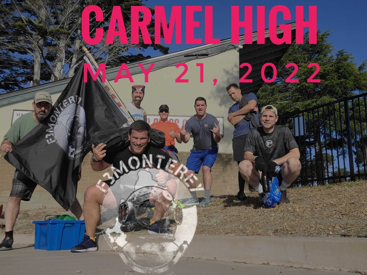 F3Monterey's tweet photo. Honored to have FannyPack DR from @F3SouthFork Q our beatdown today.  He left is mark on us, in a good way.  SouthFork, you are oh so lucky to have an amazing HIM as part of your PAX. https://t.co/MIGcGNK3Wj