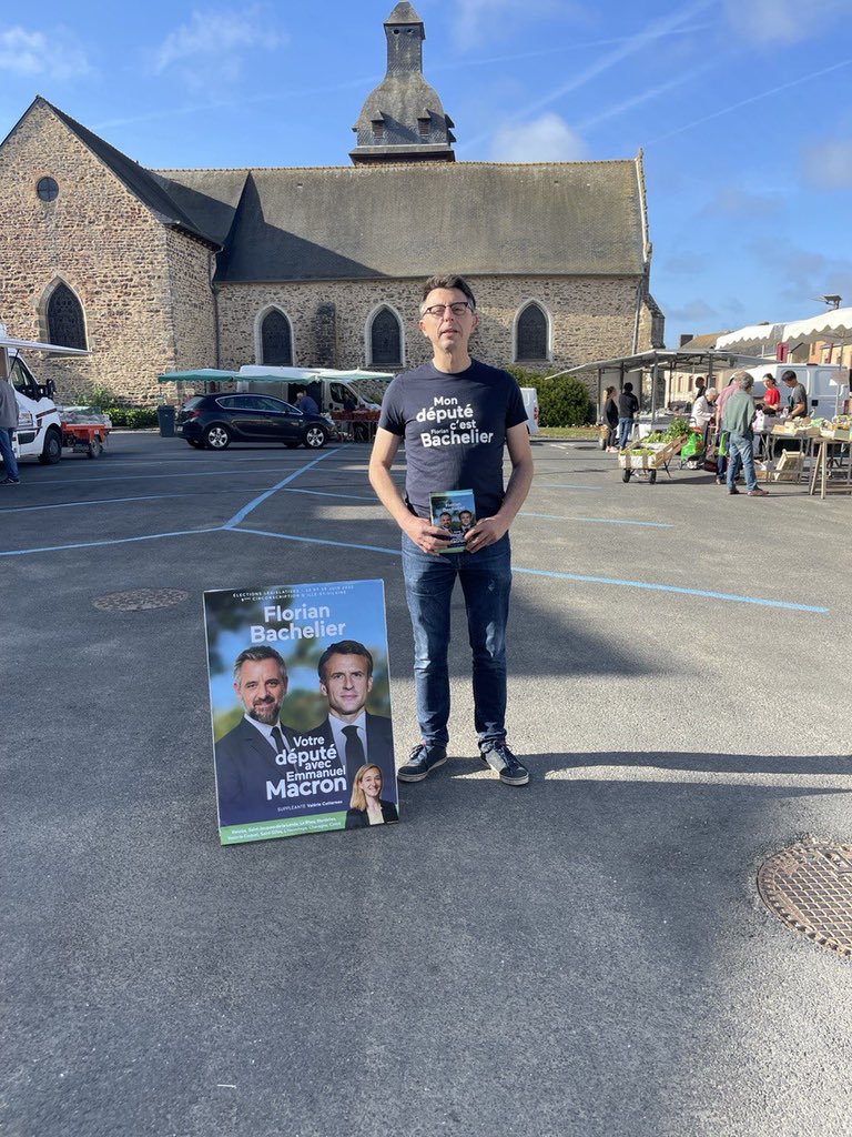 F_BACHELIER's tweet photo. A Vezin! Au Rheu! A Saint Gilles! A Rennes! 
Notre Député c'est Bachelier! https://t.co/c3kegfVqNV