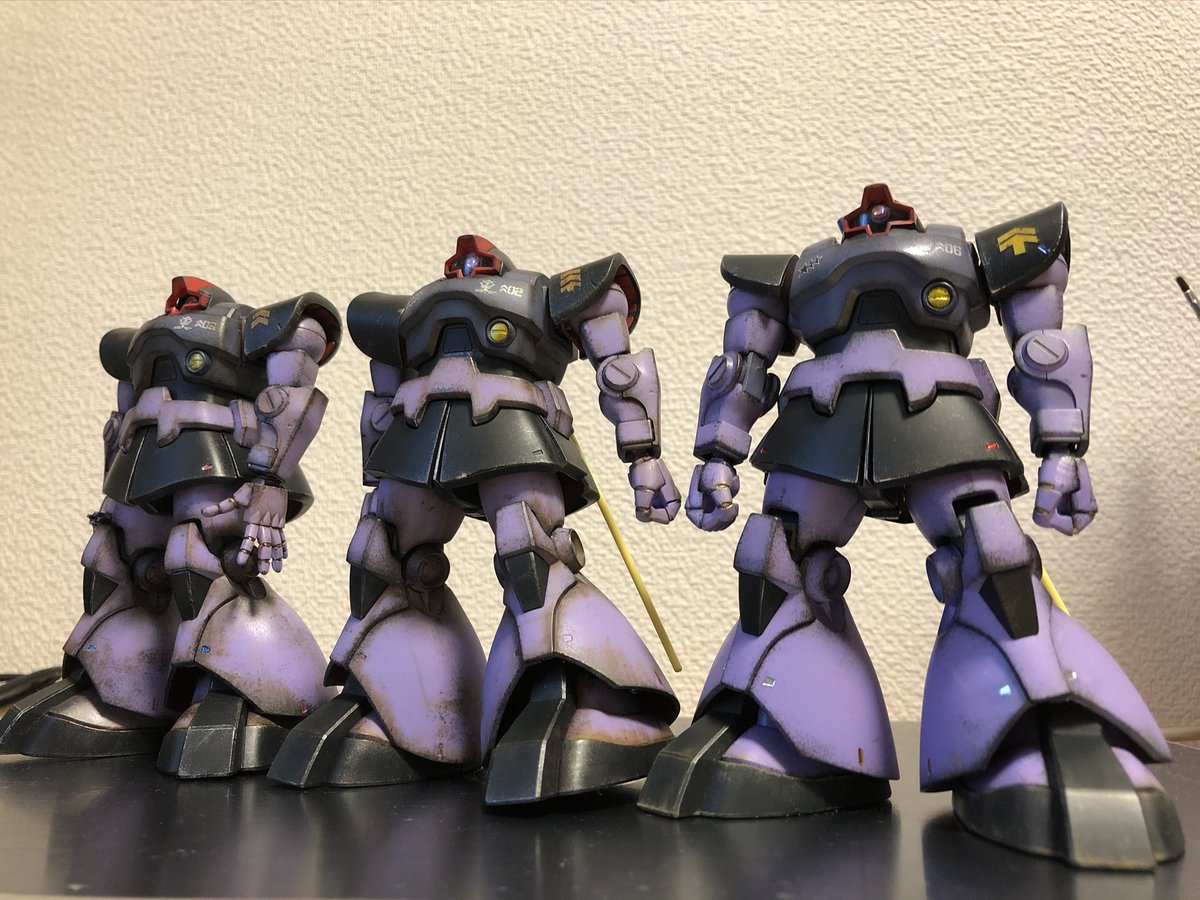 Zeta2901's tweet photo. 3つ揃ってないとね
 #オラにみんなのドムを晒してくれ https://t.co/P7WlT3rGPO