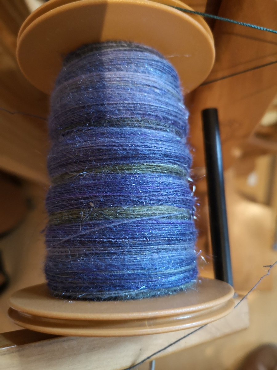 Been spinning this week as well... Merino,silk and sparkle from <a href="/wildcraftuk/">Wildcraft</a>