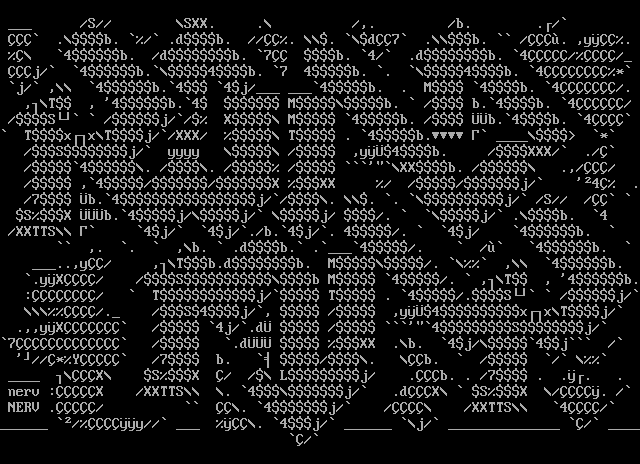 NERVascii's tweet image. New ROADMAP #ascii #logo

#asciiart #ansi #bbs #demoscene #textmode #text #textart #typeart #1bit #8bit #typography #lettering #logotype #monochrome #digitalgraffiti #graffiti #digitalart #pixelart #retrocomputing #retrographics #retro #oldschool