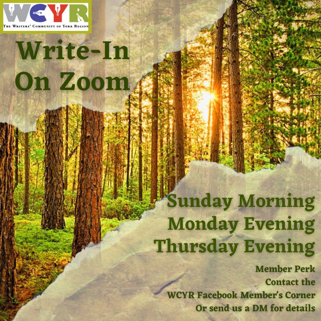 wcyrca's tweet photo. Need writing time? We got you covered. Join us this long weekend on Sunday morning or Monday evening. Weekend too busy? Then we will see you Thursday night.
#wcyr #wcdr #wcyrevents #wcdrevents #zoomwriters #writersofontario #writersofcanada https://t.co/jeqndCRVIG