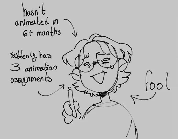 despite it being on my bio, some of u may not know im an animation student. thats cause i dont like animating 