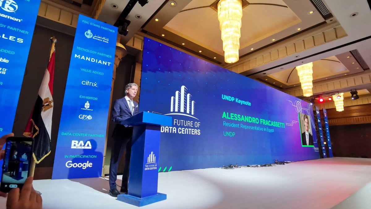 UNDPEgypt's tweet photo. “Digital transformation can help countries achieve significant advances in key sectors such as healthcare, agriculture, industry &amp; financial services” - @afracassetti #FDC22 #futuresmartundp https://t.co/QDVPSFukTH