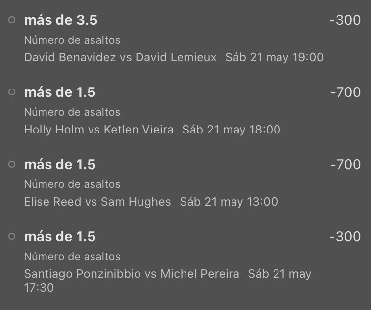 Jockey_Picks's tweet photo. Mi gente les dejo estos picks para #UFCVegas55 https://t.co/i6SsSNnC3X