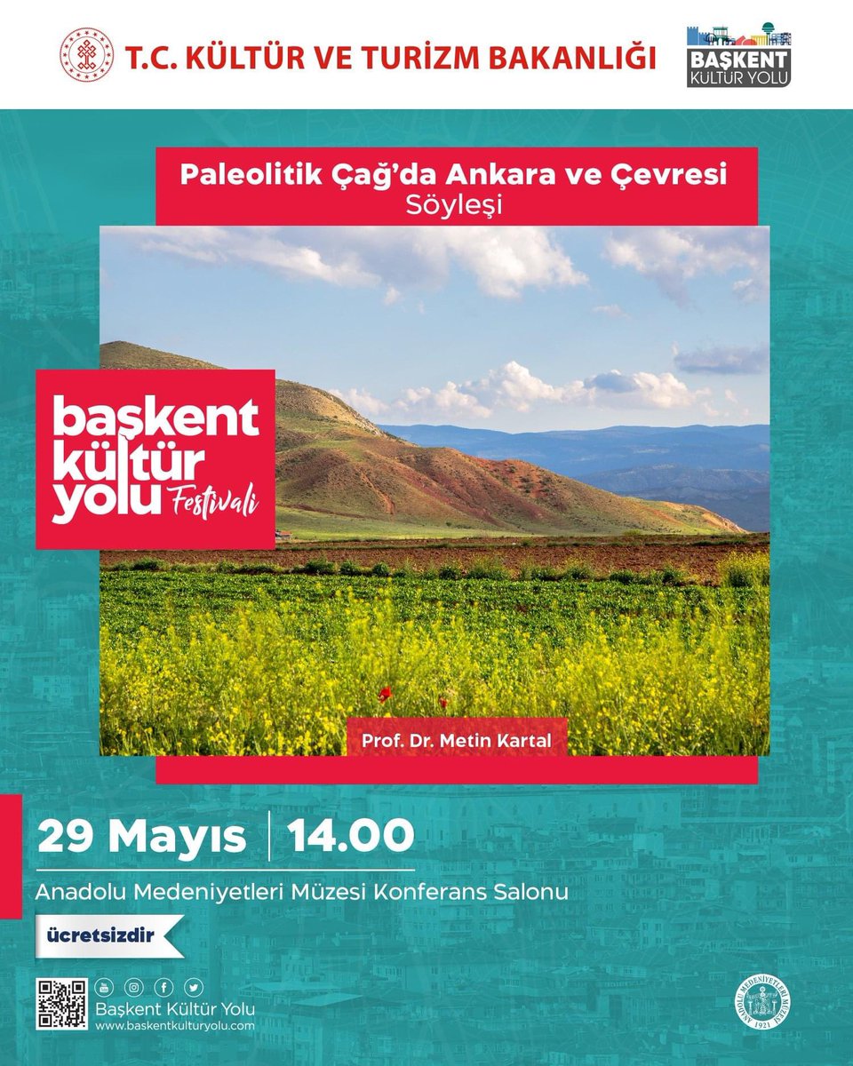 ankarakyf's tweet photo. Hacı Bayram-ı Veli'den, İpek Yolu'na, Ankara'nın Mekanları'ndan, Gizemli Uygarlıklar'a....

Birbirinden önemli isimlerin katılımıyla, kültür söyleşileri Başkent Kültür Yolu Festivali'nde!

🎶🎨🎙️🎭🎸

#BaşkentKültürYolu https://t.co/IGOeycEcnf