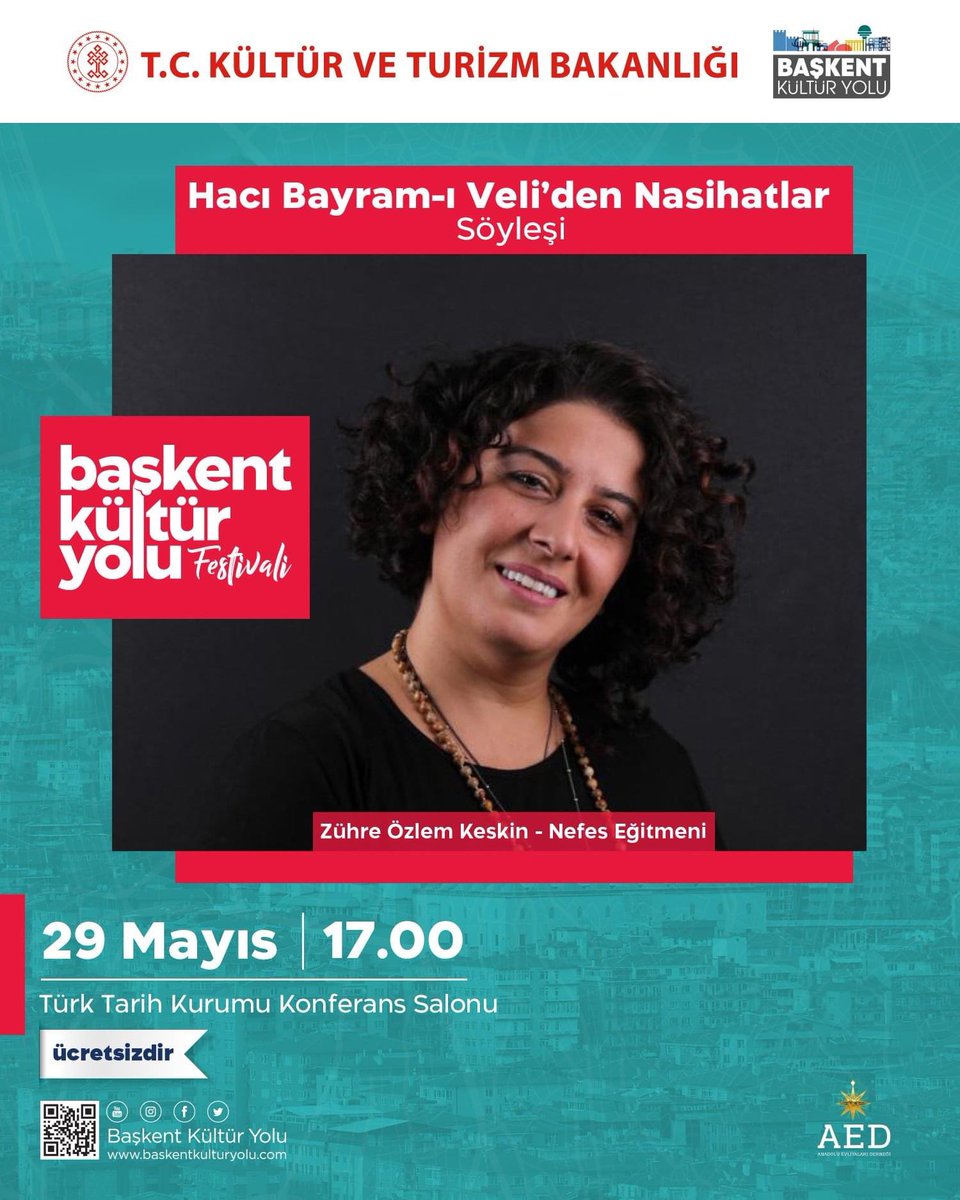 ankarakyf's tweet photo. Hacı Bayram-ı Veli'den, İpek Yolu'na, Ankara'nın Mekanları'ndan, Gizemli Uygarlıklar'a....

Birbirinden önemli isimlerin katılımıyla, kültür söyleşileri Başkent Kültür Yolu Festivali'nde!

🎶🎨🎙️🎭🎸

#BaşkentKültürYolu https://t.co/p2N5J8kHsr
