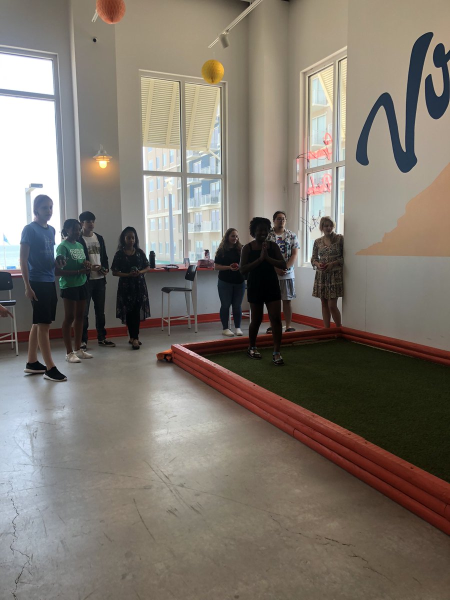 LuizaHyman's tweet photo. We had a great time on our field trip today celebrating the completion of IB French Ab-initio exams! We played “la pétanque” and other fun games! I will miss my seniors (who have been in my class for 4 years),but I am so happy for them and their future adventures! @grcollegiate https://t.co/oQbInxlc16