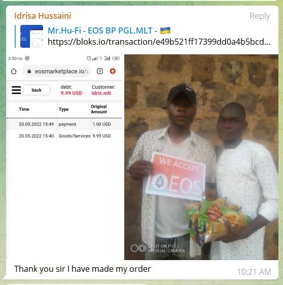 EOSPGLMLT_BP's tweet photo. More #HuFi users discovering that sales can happen in a manner that does not depend on an inflationary fiat whose source of creation is through fractional reserve loans or national borrowing. #MyvoteEOS is an initiative that can empower more people. #EOS #EOSIO https://t.co/2HNl3fmfUo